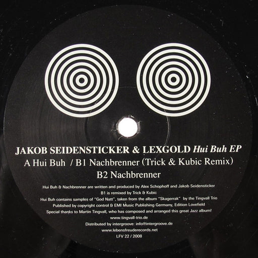 Jakob Seidensticker, Lex Gold – Hui Buh EP (LP, Vinyl Record Album)