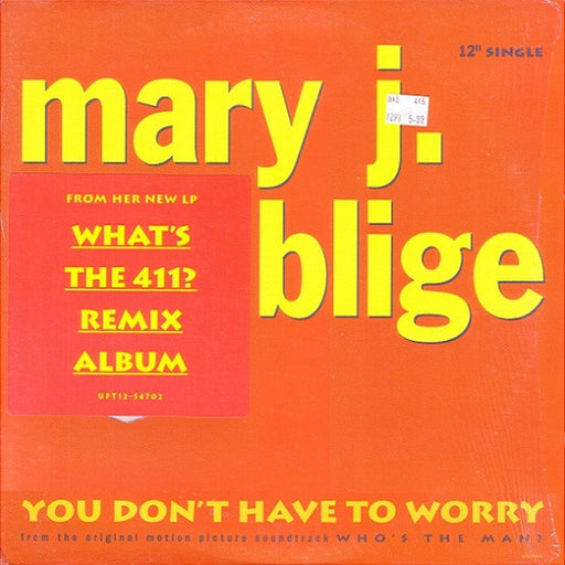 Mary J. Blige – You Don't Have To Worry (LP, Vinyl Record Album)