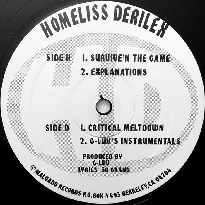 Homeliss Derilex – Survive'n The Game (LP, Vinyl Record Album)