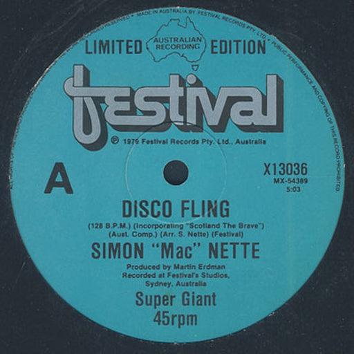 Simon "Mac" Nette – Disco Fling (LP, Vinyl Record Album)