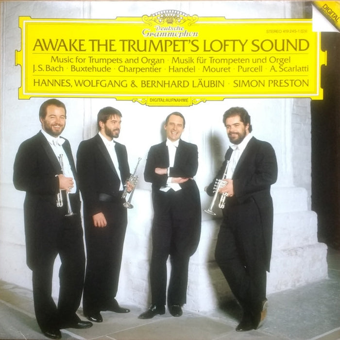 Hannes Läubin, Wolfgang Läubin, Bernhard Läubin, Simon Preston – Awake The Trumpet's Lofty Sound (LP, Vinyl Record Album)