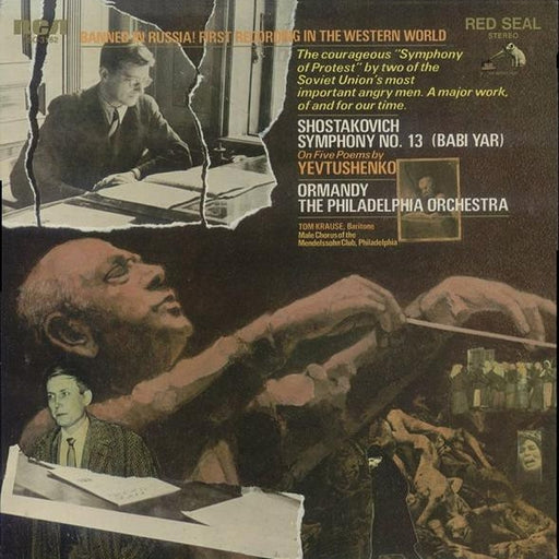 Dmitri Shostakovich, Eugene Ormandy, The Philadelphia Orchestra, Tom Krause, Mendelssohn Club Of Philadelphia – Symphony No. 13 (Babi Yar) (LP, Vinyl Record Album)