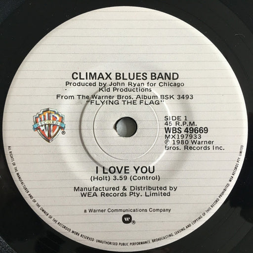 Climax Blues Band – I Love You (LP, Vinyl Record Album)