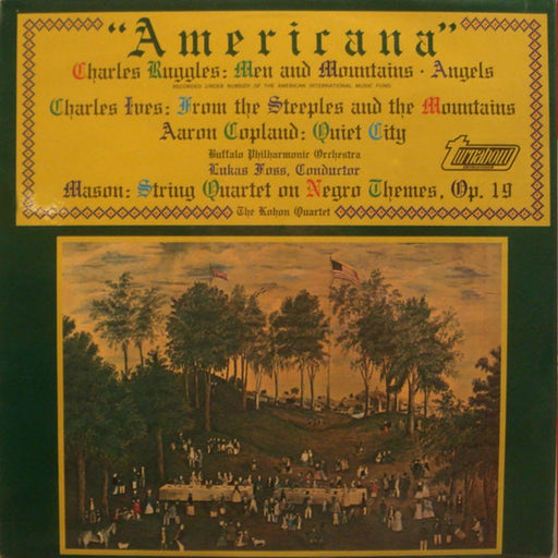 Carl Ruggles, Charles Ives, Aaron Copland, Daniel Gregory Mason – Americana (LP, Vinyl Record Album)