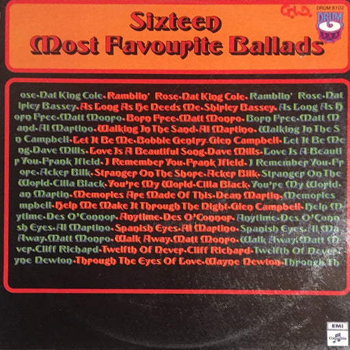 Various – Sixteen Most Favourite Ballads (LP, Vinyl Record Album)