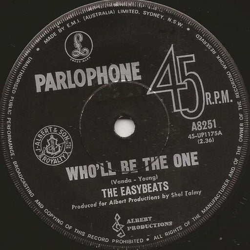 The Easybeats – Who'll Be The One (LP, Vinyl Record Album)