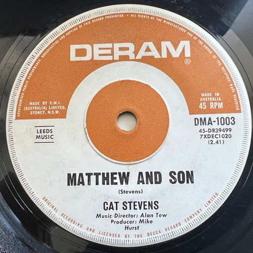 Cat Stevens – Matthew And Son (LP, Vinyl Record Album)