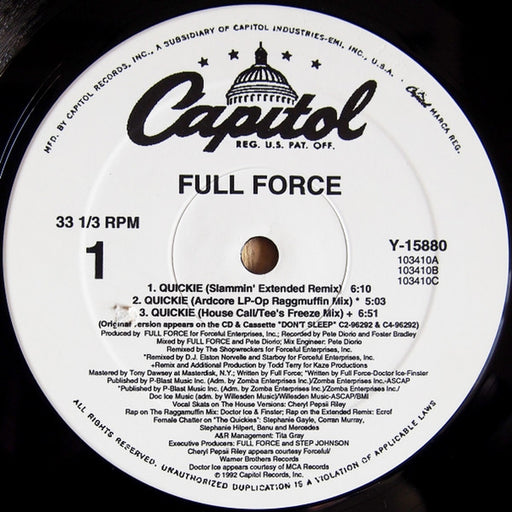 Full Force – Quickie (LP, Vinyl Record Album)