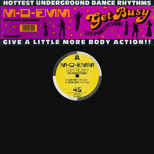M-D-Emm – Get Busy (It's Partytime!) (LP, Vinyl Record Album)