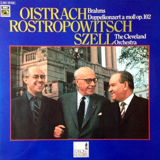 Johannes Brahms, David Oistrach, Mstislav Rostropovich, George Szell, The Cleveland Orchestra – Doppelkonzert A-moll, Op.102 (LP, Vinyl Record Album)