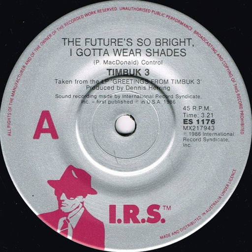 Timbuk 3 – The Future's So Bright, I Gotta Wear Shades (LP, Vinyl Record Album)