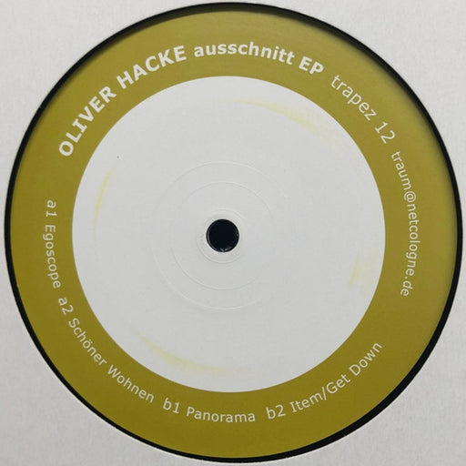 Oliver Hacke – Ausschnitt EP (LP, Vinyl Record Album)