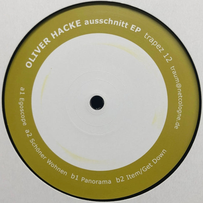 Oliver Hacke – Ausschnitt EP (LP, Vinyl Record Album)