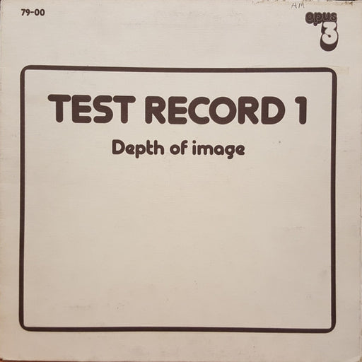 Various – Test Record 1 - Depth Of Image (LP, Vinyl Record Album)