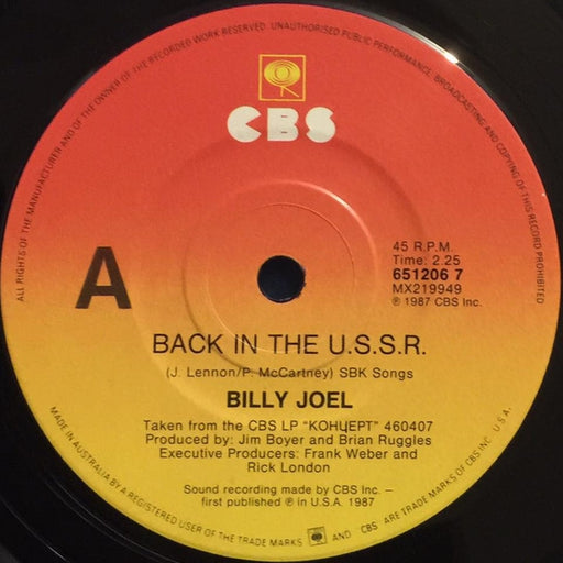 Billy Joel – Back In The U.S.S.R. (LP, Vinyl Record Album)