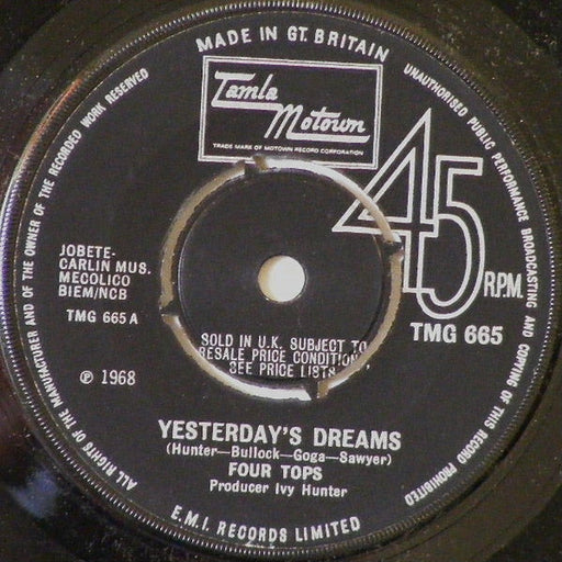 Four Tops – Yesterday's Dreams (LP, Vinyl Record Album)