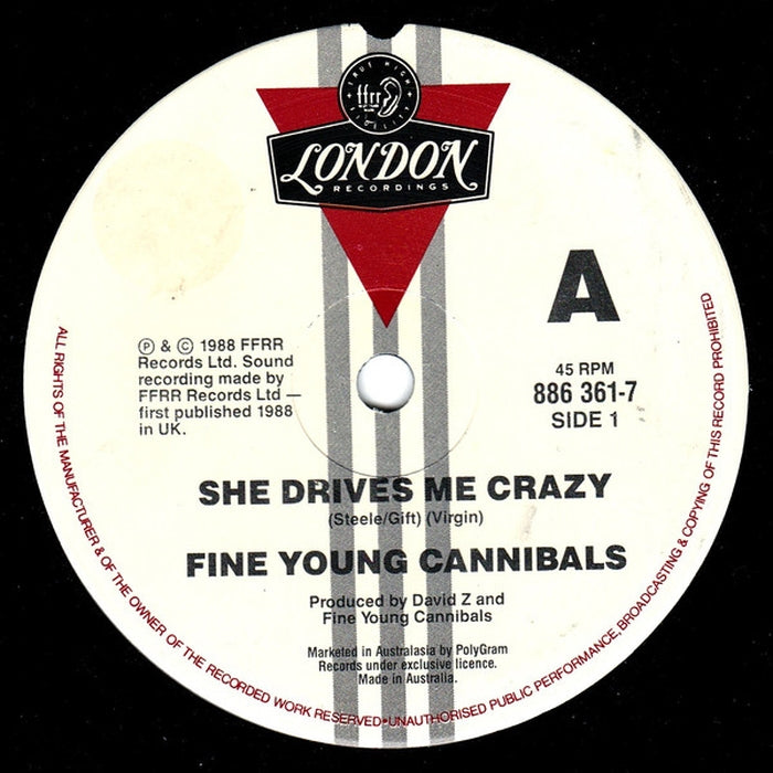 Fine Young Cannibals – She Drives Me Crazy (LP, Vinyl Record Album)
