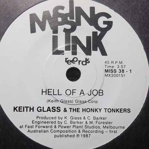 Keith Glass & The Honky Tonks – Hell Of A Job (LP, Vinyl Record Album)