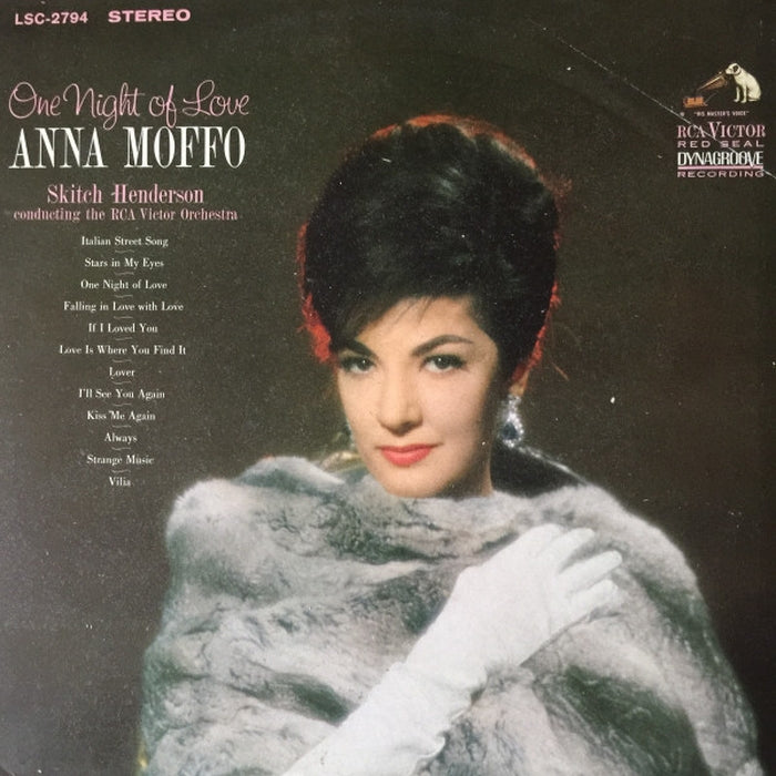 Anna Moffo, Skitch Henderson, RCA Victor Symphony Orchestra – One Night Of Love (LP, Vinyl Record Album)