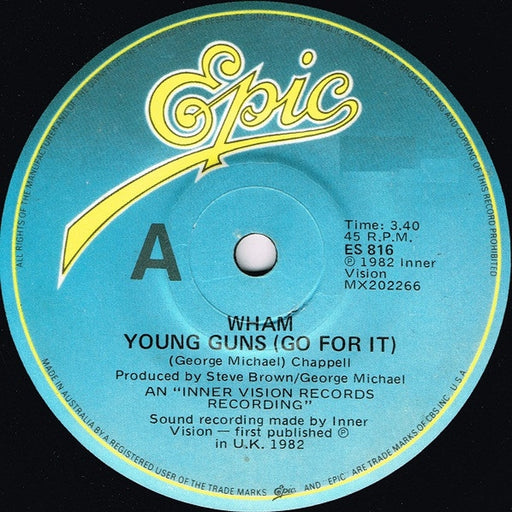 Wham! – Young Guns (Go For It) (LP, Vinyl Record Album)