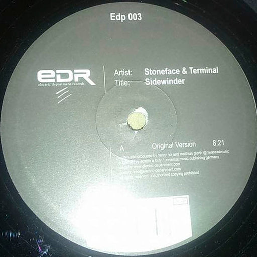 Stoneface & Terminal – Sidewinder (LP, Vinyl Record Album)