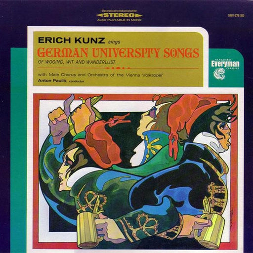 Erich Kunz, Chor Der Wiener Volksoper, Wiener Volksopernorchester – Erich Kunz Sings German University Songs Of Wooing, Wit And Wanderlust (LP, Vinyl Record Album)