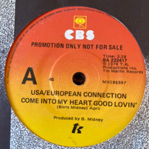 USA-European Connection – Come Into My Heart/Good Loving (LP, Vinyl Record Album)