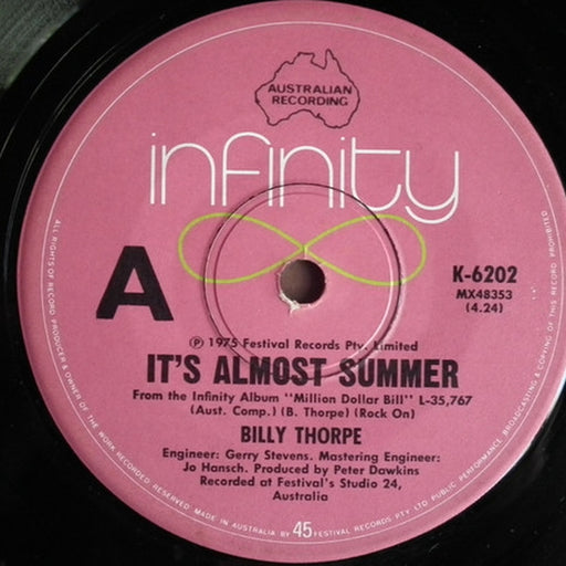 Billy Thorpe – It's Almost Summer (LP, Vinyl Record Album)