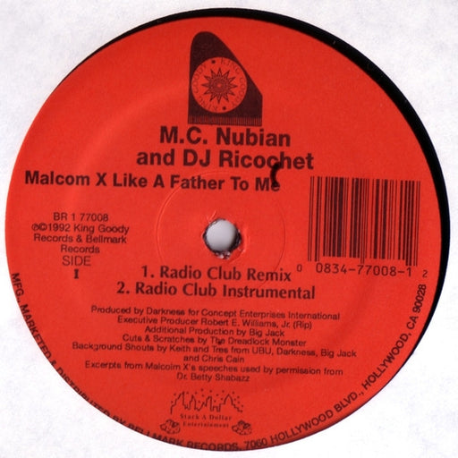 MC Nubian, DJ Ricochet – Malcolm X Like A Father To Me (LP, Vinyl Record Album)