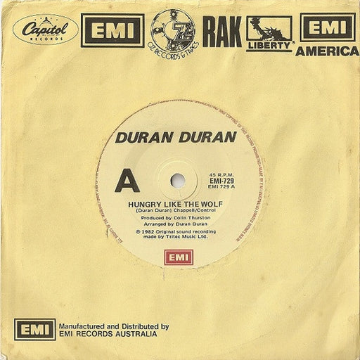 Duran Duran – Hungry Like The Wolf (LP, Vinyl Record Album)