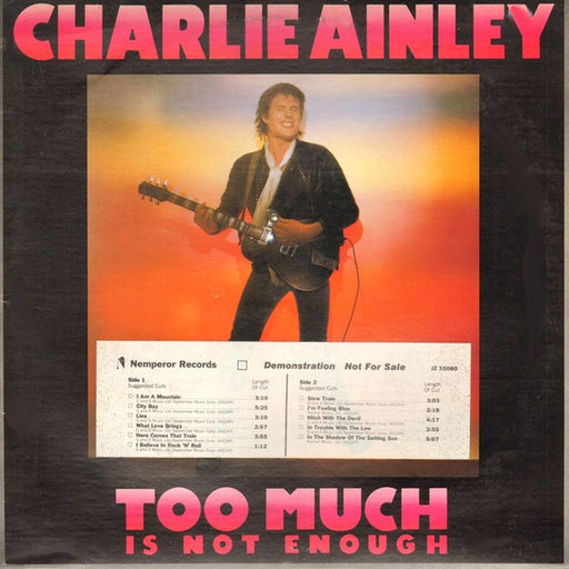 Charlie Ainley – Too Much Is Not Enough (LP, Vinyl Record Album)