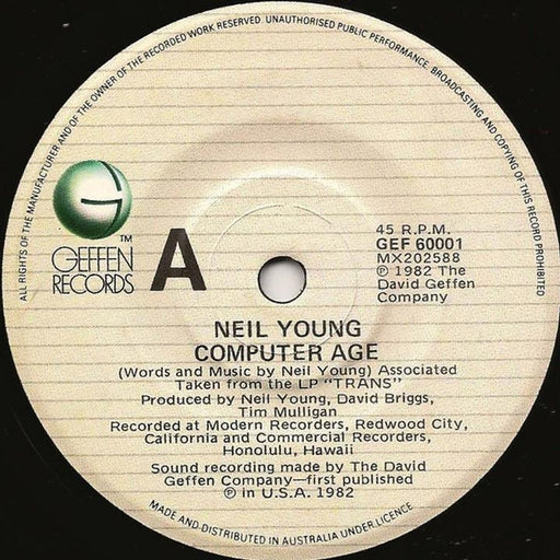 Neil Young – Computer Age (LP, Vinyl Record Album)
