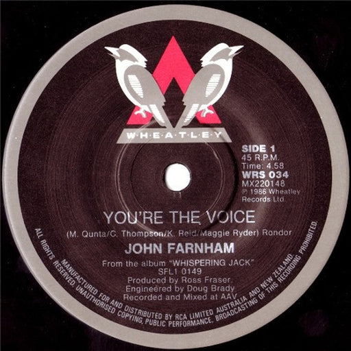John Farnham – You're The Voice (LP, Vinyl Record Album)