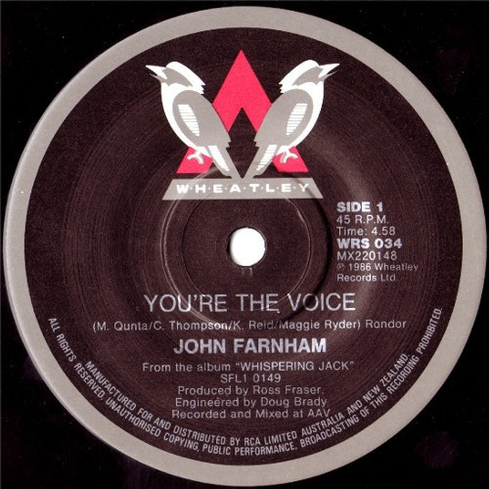 John Farnham – You're The Voice (LP, Vinyl Record Album)