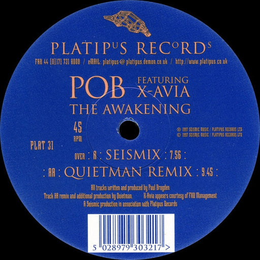 Pob, X-Avia – The Awakening (LP, Vinyl Record Album)