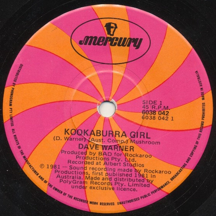 Dave Warner – Kookaburra Girl (LP, Vinyl Record Album)