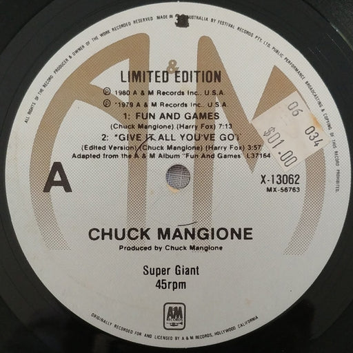 Chuck Mangione – Fun And Games (LP, Vinyl Record Album)