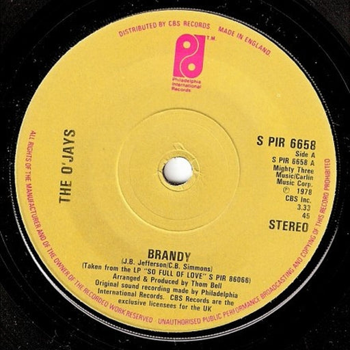 The O'Jays – Brandy (LP, Vinyl Record Album)
