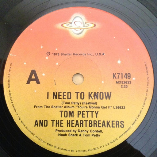 Tom Petty And The Heartbreakers – I Need To Know (LP, Vinyl Record Album)