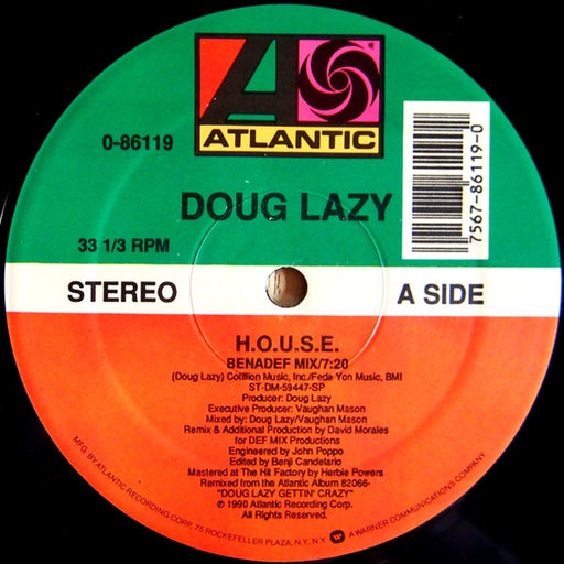 Doug Lazy – H.O.U.S.E. (LP, Vinyl Record Album)