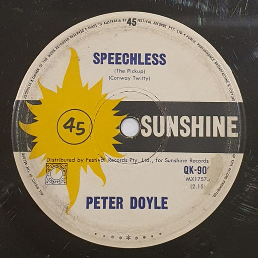 Peter Doyle – Speechless (LP, Vinyl Record Album)