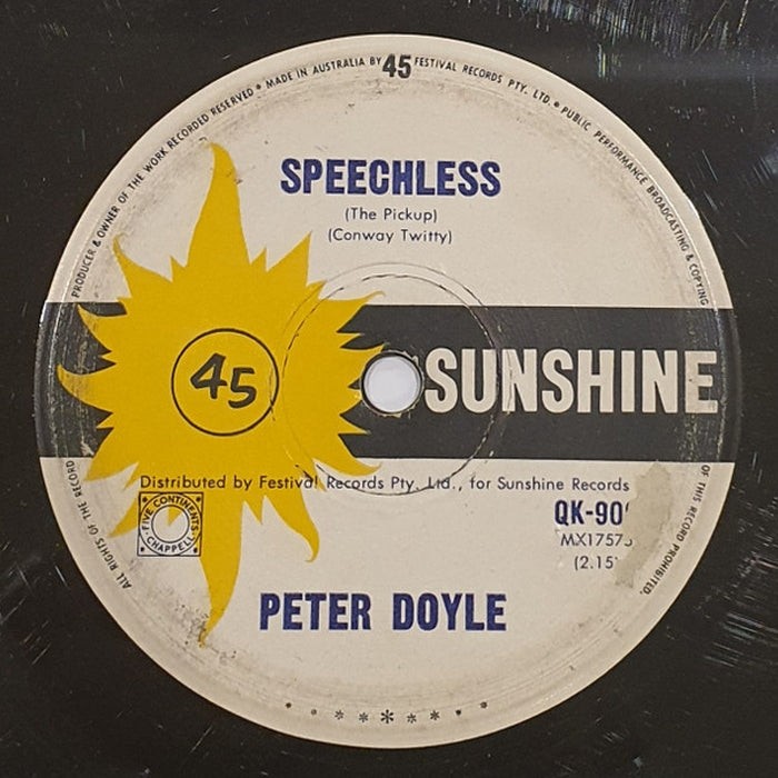 Peter Doyle – Speechless (LP, Vinyl Record Album)