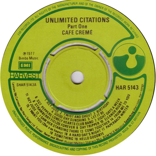 Café Crème – Unlimited Citations (LP, Vinyl Record Album)