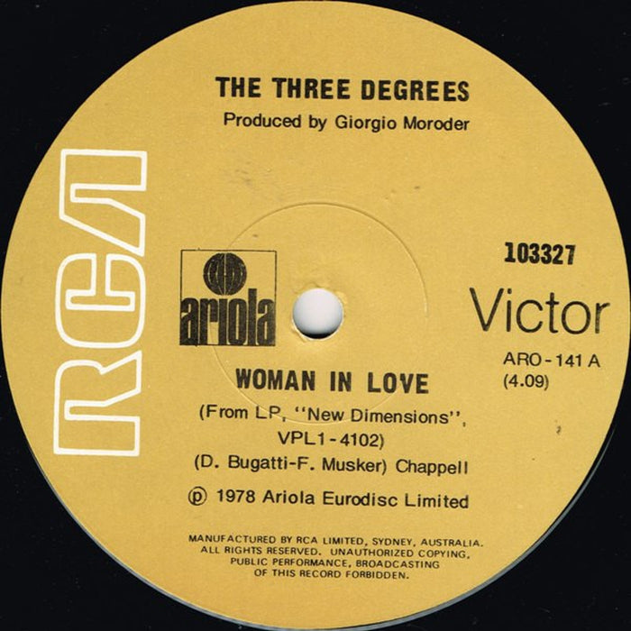 The Three Degrees – Woman In Love (LP, Vinyl Record Album)
