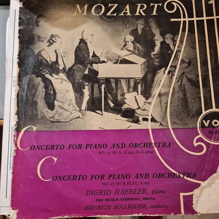 Wolfgang Amadeus Mozart, Ingrid Haebler, Heinrich Hollreiser – Concerto N. 12, A Major, K. 414 For Piano And Orchestra / Concerto N. 27, B Flat Major, K, 595 For Piano And Orchestra (LP, Vinyl Record Album)