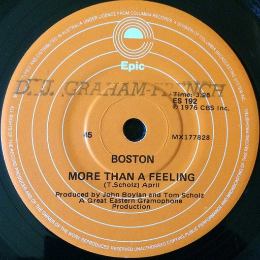 Boston – More Than A Feeling (LP, Vinyl Record Album)