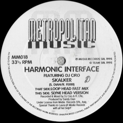 Harmonic Interface, DJ Ciro – Skalker (LP, Vinyl Record Album)