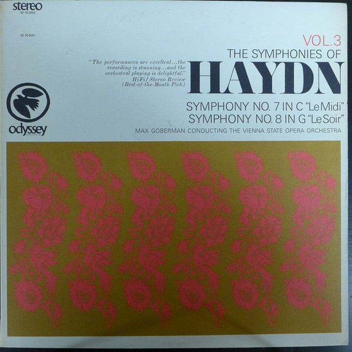 Joseph Haydn, Max Goberman, Orchester Der Wiener Staatsoper – The Symphonies Of Haydn Vol. 3 (LP, Vinyl Record Album)