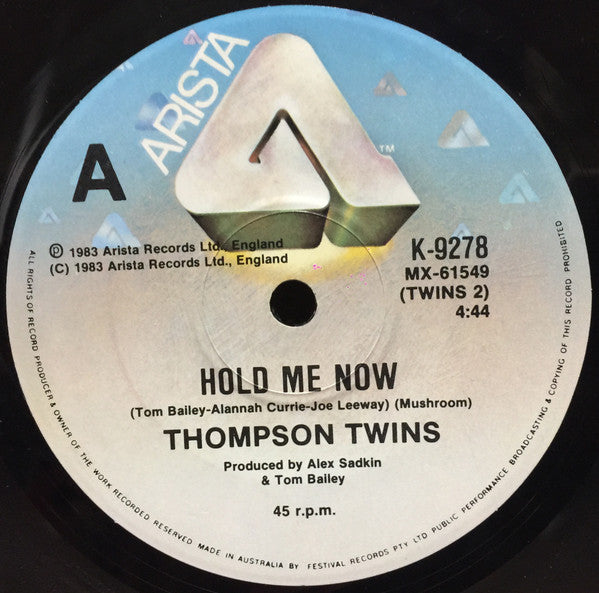 Thompson Twins – Hold Me Now (LP, Vinyl Record Album)