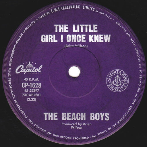 The Beach Boys – The Little Girl I Once Knew / There's No Other (Like My Baby) (LP, Vinyl Record Album)